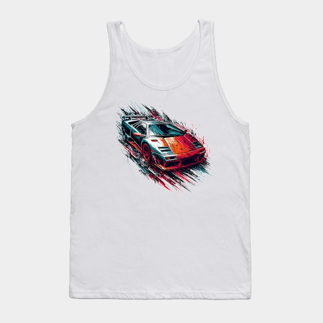 Lamborghini Diablo Tank Top by Vehicles-Art